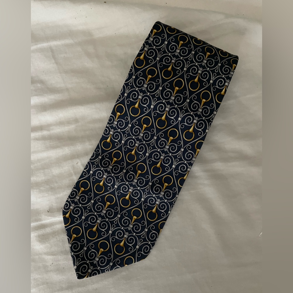 Paolo Gucci Silk Equestrian Tie
